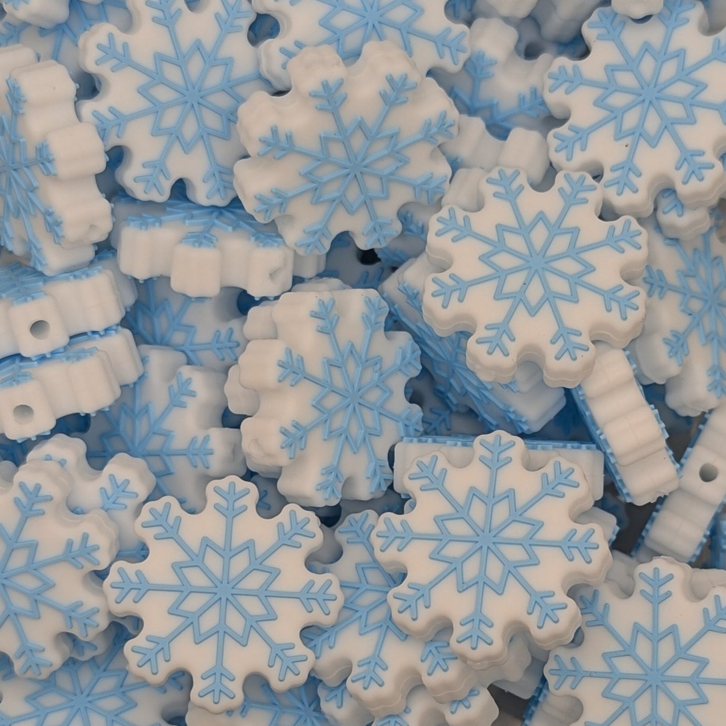 Snowflake focal bead