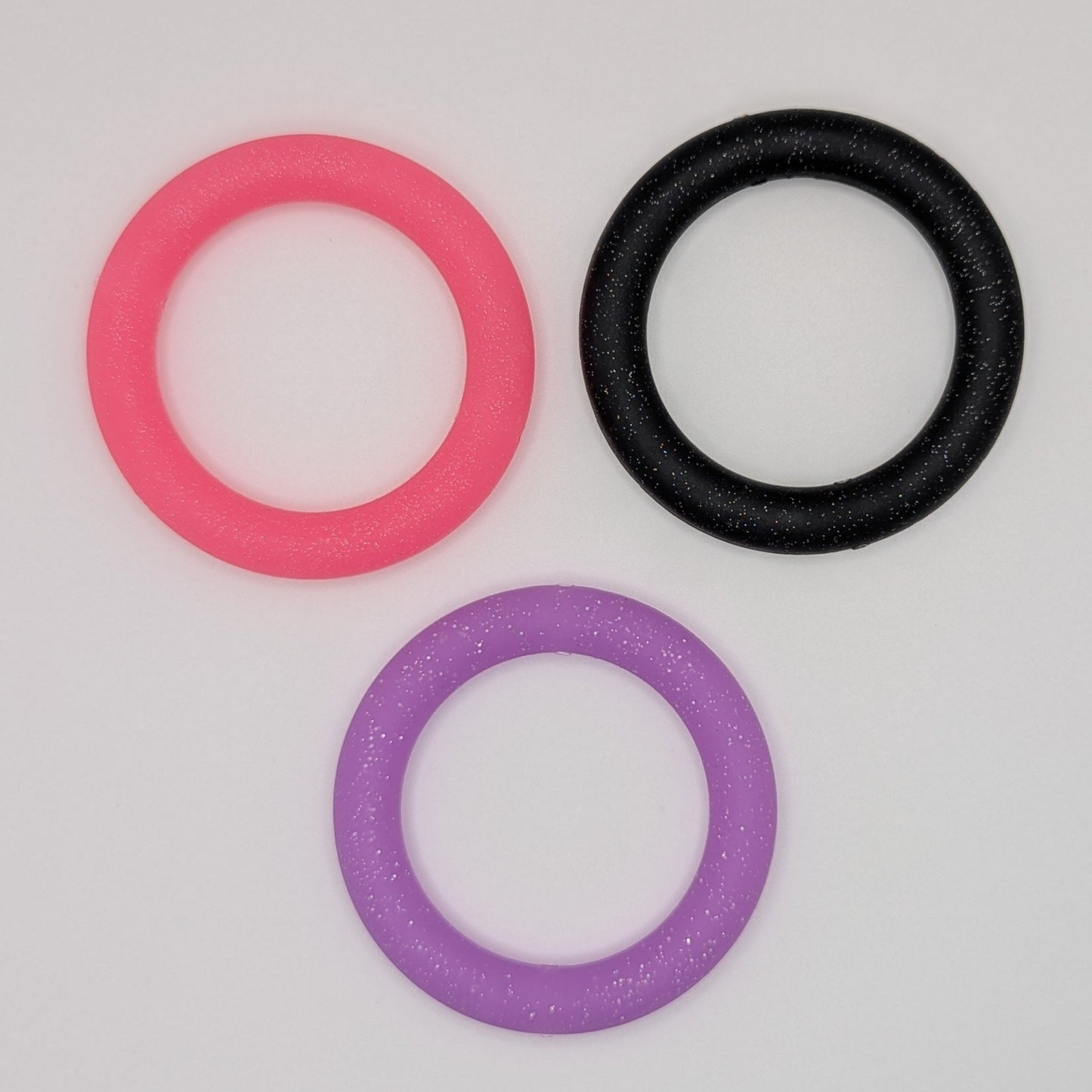 Glitter 65mm rings