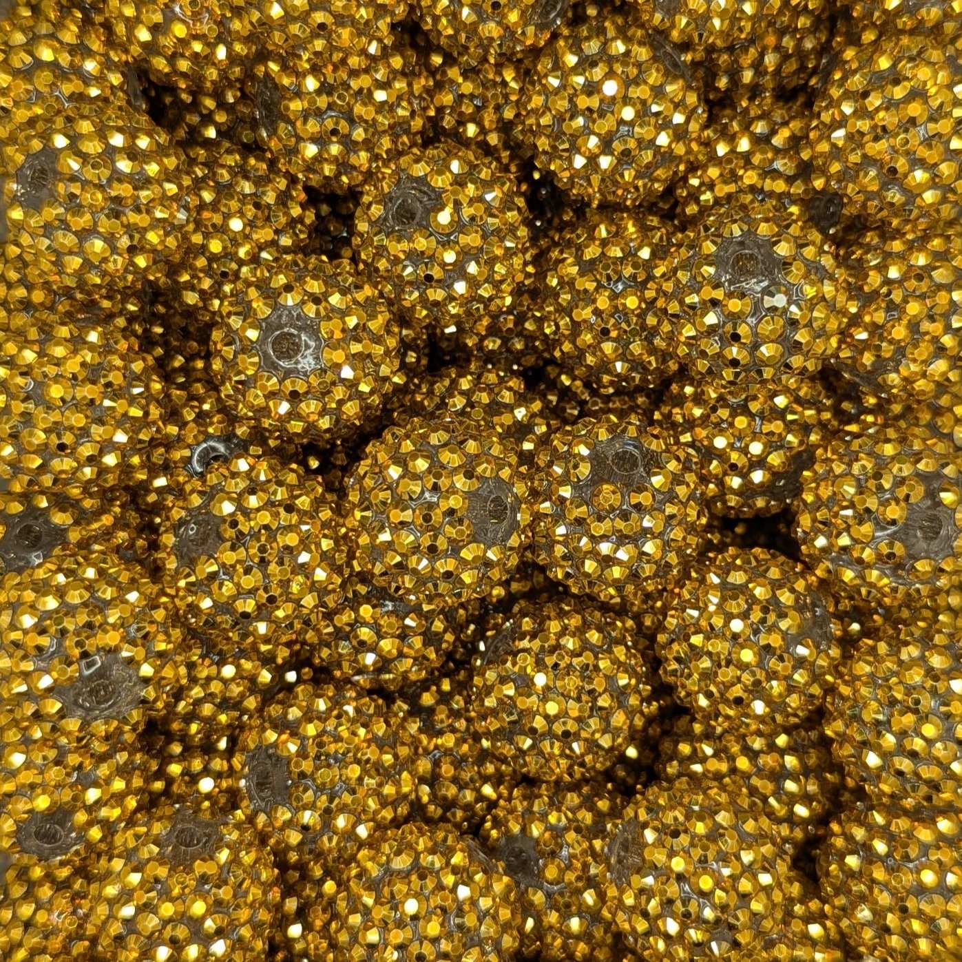 Gold Rhinestone 20mm