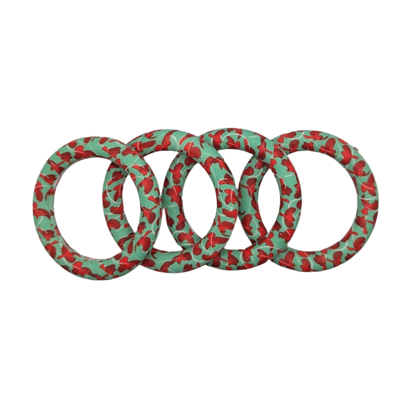 Red Cardinal 65mm Silicone Ring