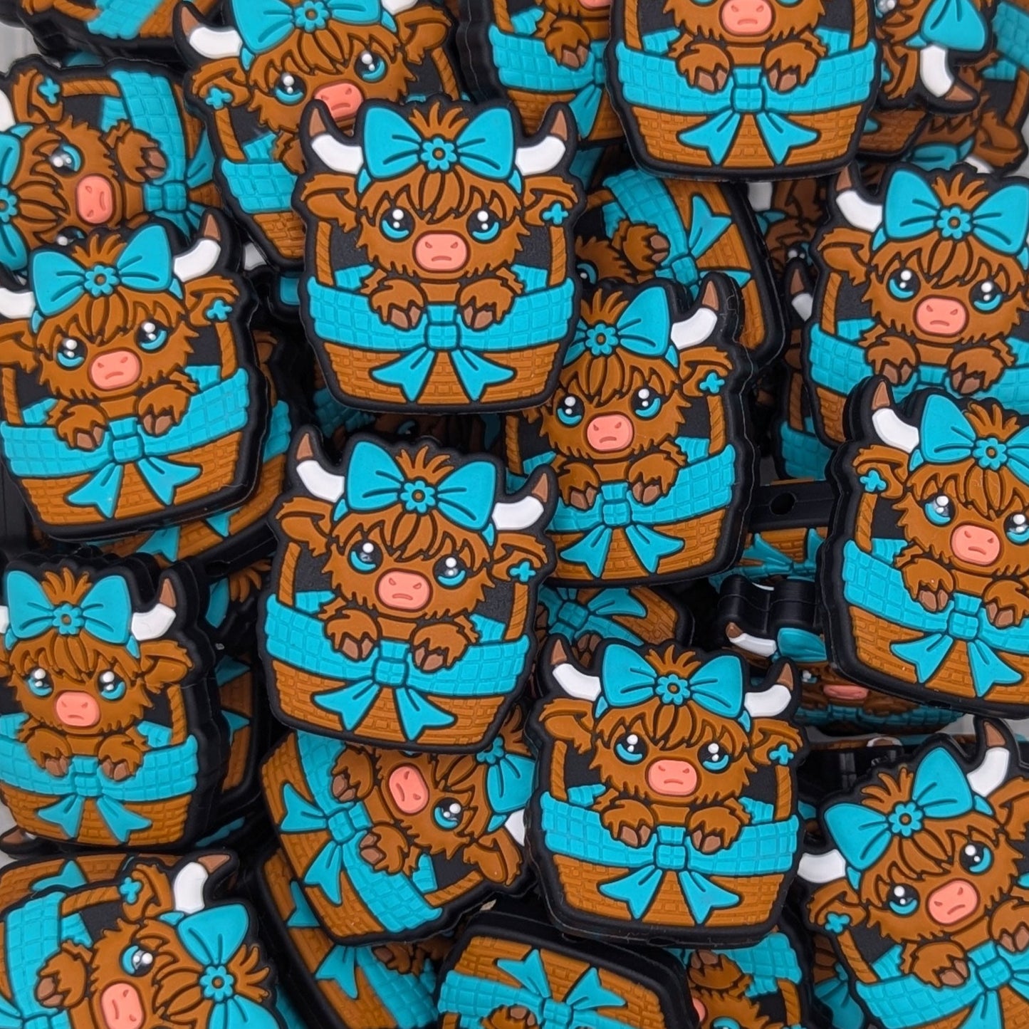 Teal cow