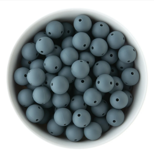 Four hole 15mm silicone beads