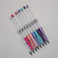 Beadable snow globe pen