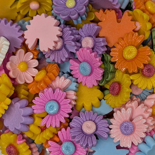 Flower mix flat backs
