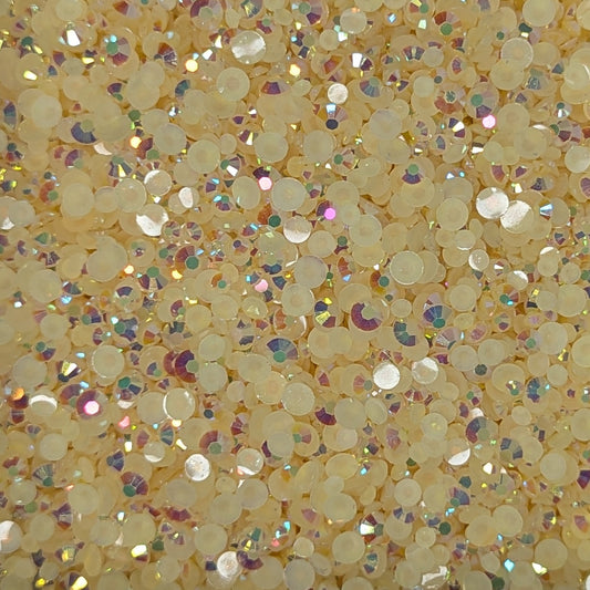 Lemon Sugar Rhinestones mix sizes