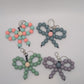 Solid color bow keychain
