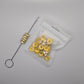 Gold rhinestone spacer (bag of 25)