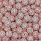 Candy cane printed silicone 15mm (Pack of 25)