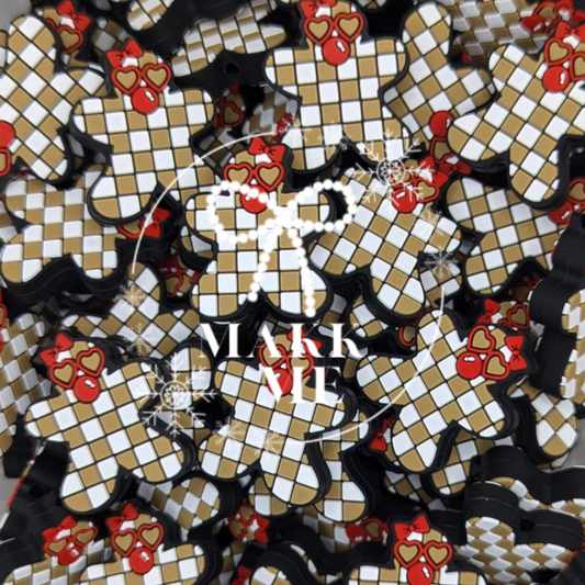Makk Me Custom Tan Checkered Gingerbread
