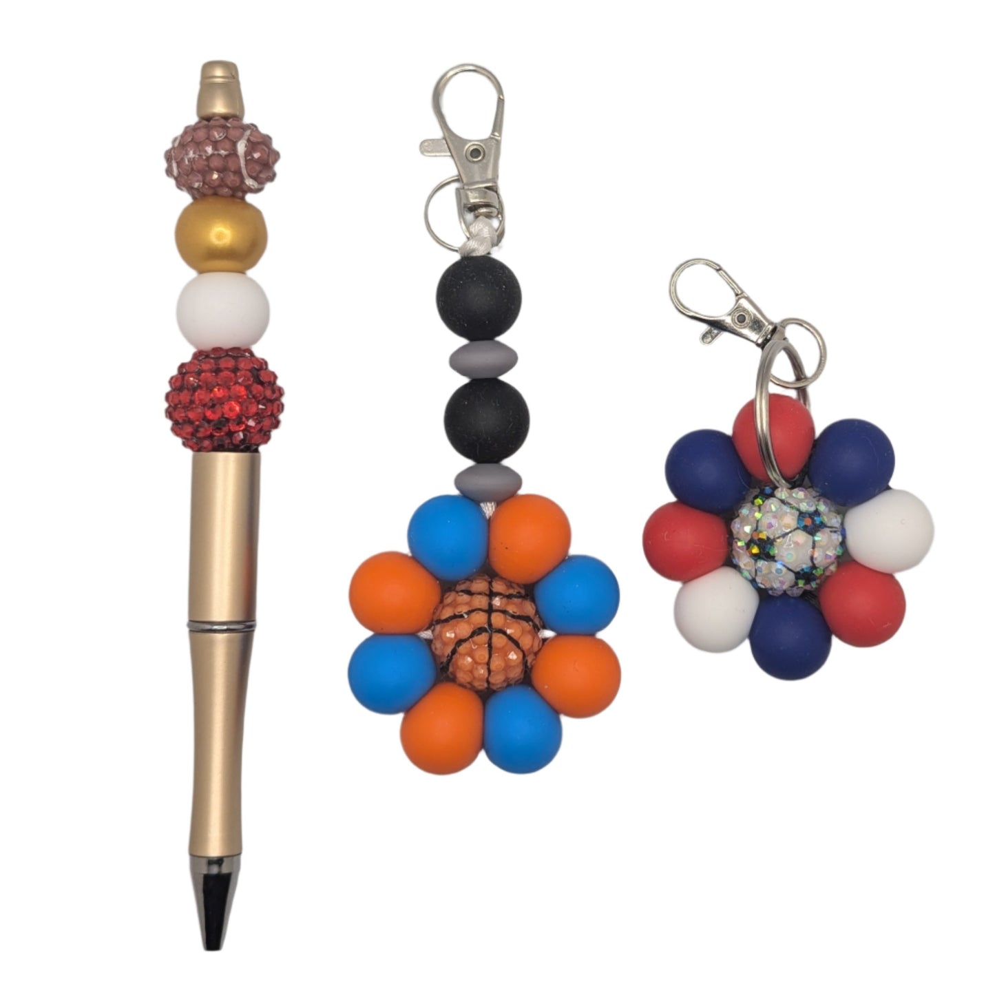 50 pack mixed sports rhinestone bag