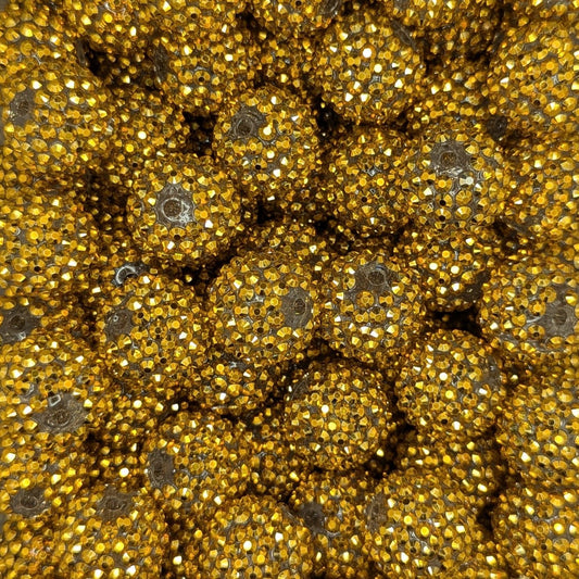 Gold Rhinestone 20mm