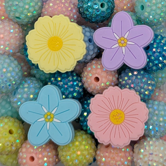 Island Dew Rhinestone beads and focals mix